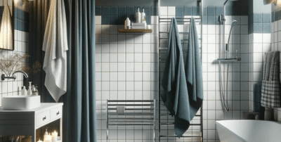Golden bathroom remodeling